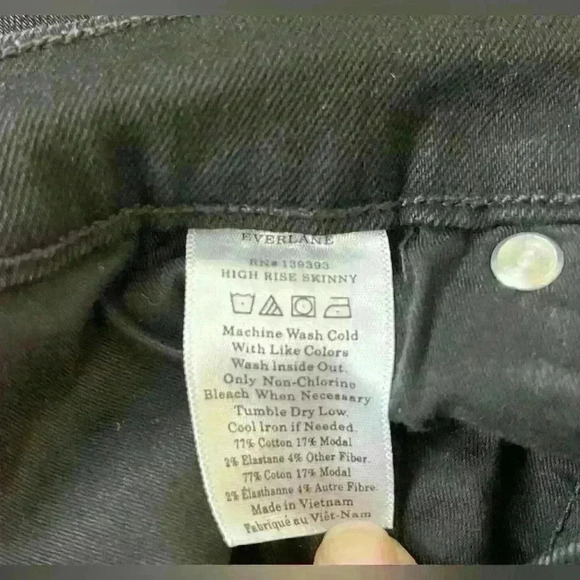 Everlane high rise  skinny jeans , sz 28 - Picture 9 of 9